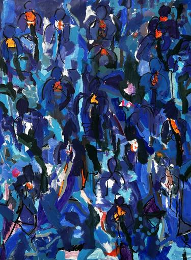 Original Abstract Expressionism Floral Paintings by Per Anders
