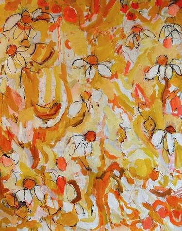 Original Abstract Expressionism Garden Paintings by Per Anders