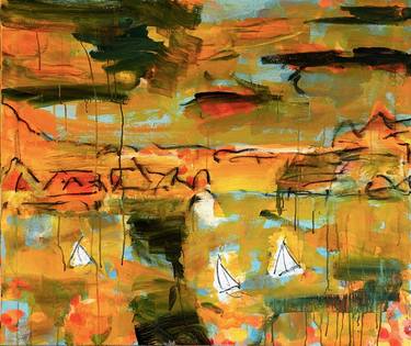 Print of Expressionism Landscape Paintings by Per Anders