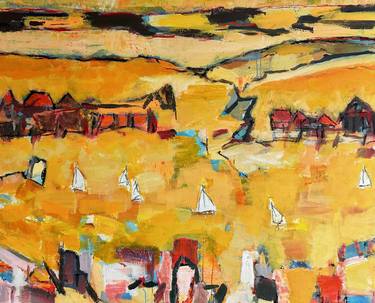 Print of Abstract Expressionism Landscape Paintings by Per Anders