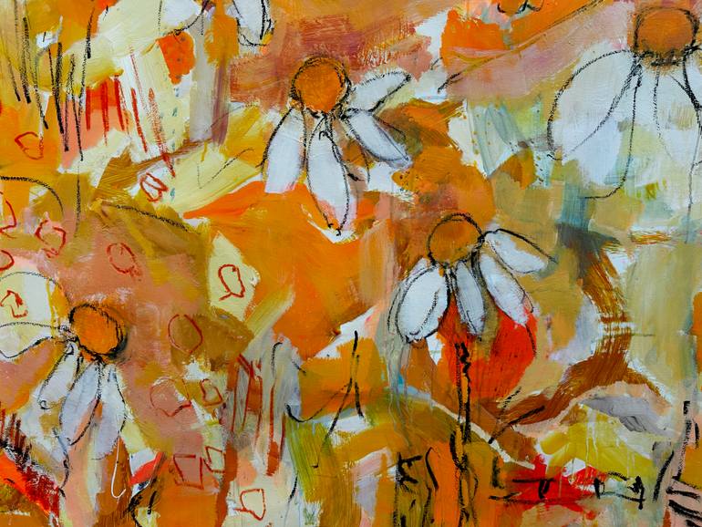 Original Expressionism Floral Painting by Per Anders