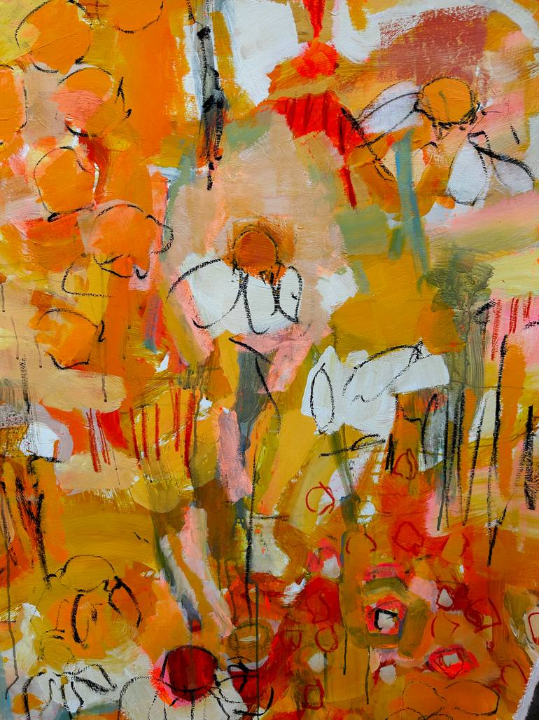 Original Expressionism Floral Painting by Per Anders