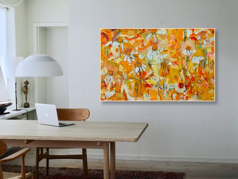 Original Expressionism Floral Painting by Per Anders