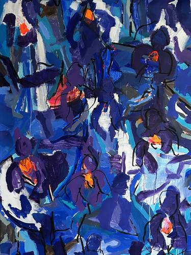 Original Abstract Expressionism Abstract Paintings by Per Anders