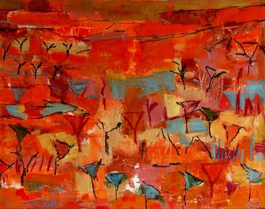 Original Abstract Expressionism Landscape Paintings by Per Anders
