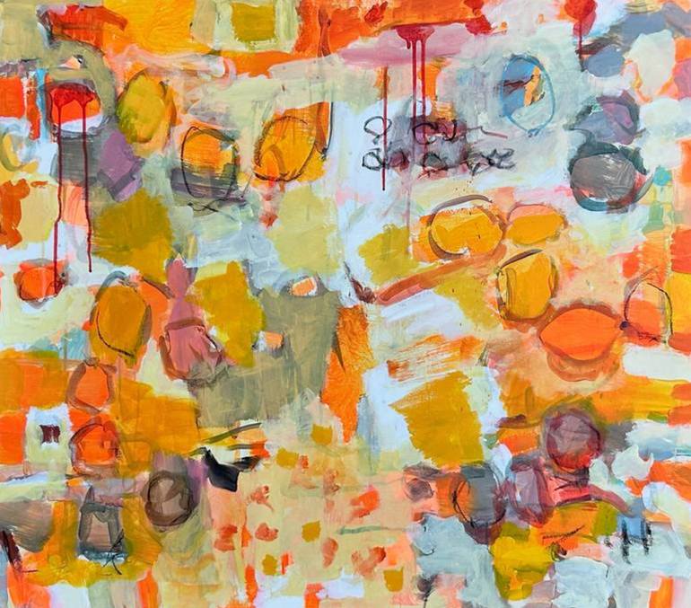 Original Abstract Expressionism Still Life Painting by Per Anders