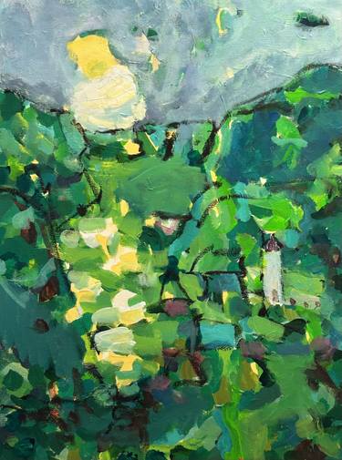 Original Abstract Expressionism Landscape Paintings by Per Anders