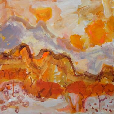 Original Abstract Expressionism Landscape Paintings by Per Anders