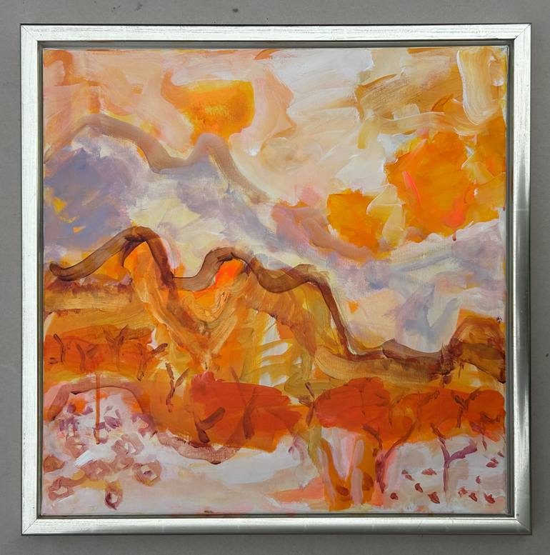 Original Abstract Expressionism Landscape Painting by Per Anders