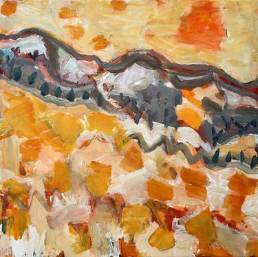Print of Abstract Expressionism Landscape Paintings by Per Anders