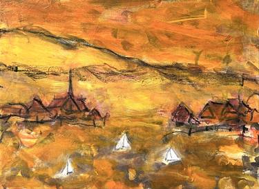 Original Abstract Expressionism Landscape Paintings by Per Anders