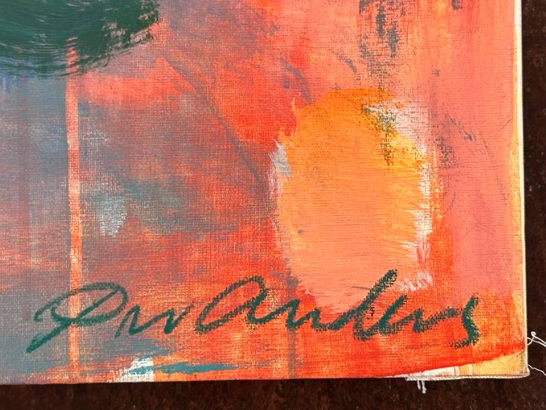 Original Abstract Expressionism Floral Painting by Per Anders