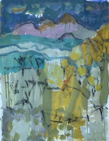 Original Abstract Expressionism Landscape Paintings by Per Anders