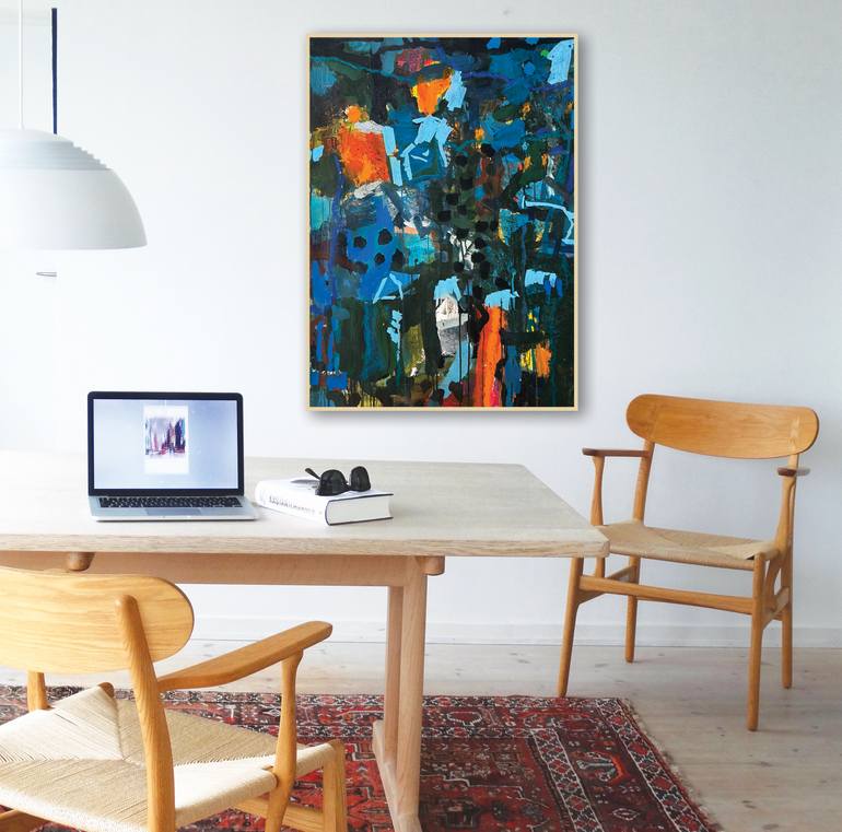 Original Abstract Expressionism Abstract Painting by Per Anders