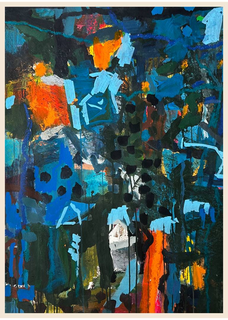 Original Abstract Expressionism Abstract Painting by Per Anders