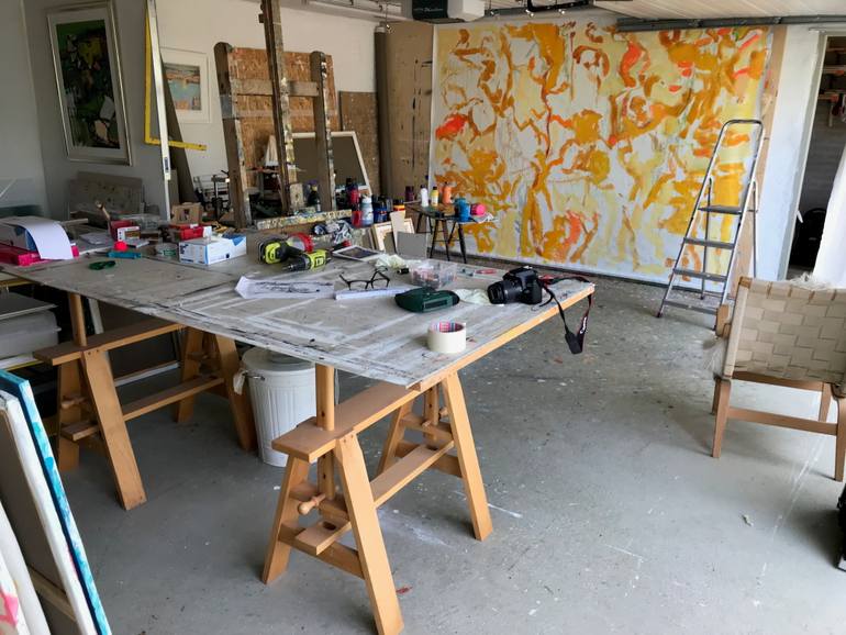 Original Abstract Expressionism Nature Painting by Per Anders