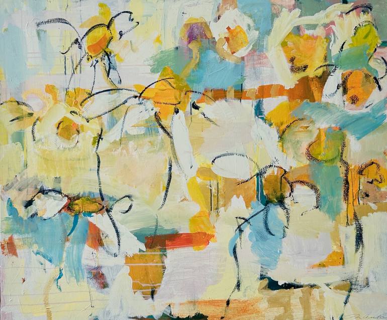 Original Abstract Expressionism Nature Painting by Per Anders