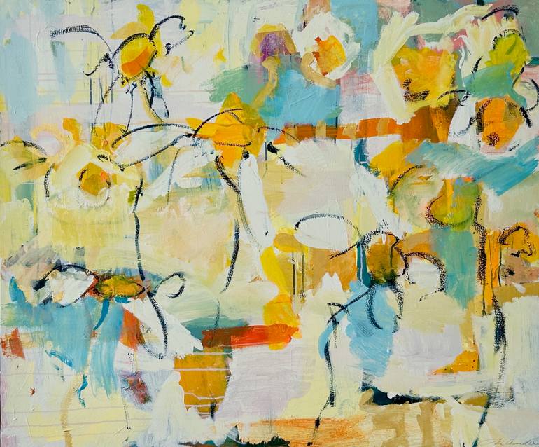Original Abstract Expressionism Nature Painting by Per Anders