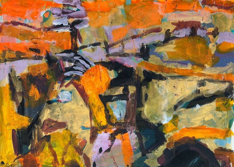 Original Abstract Expressionism Abstract Painting by Per Anders