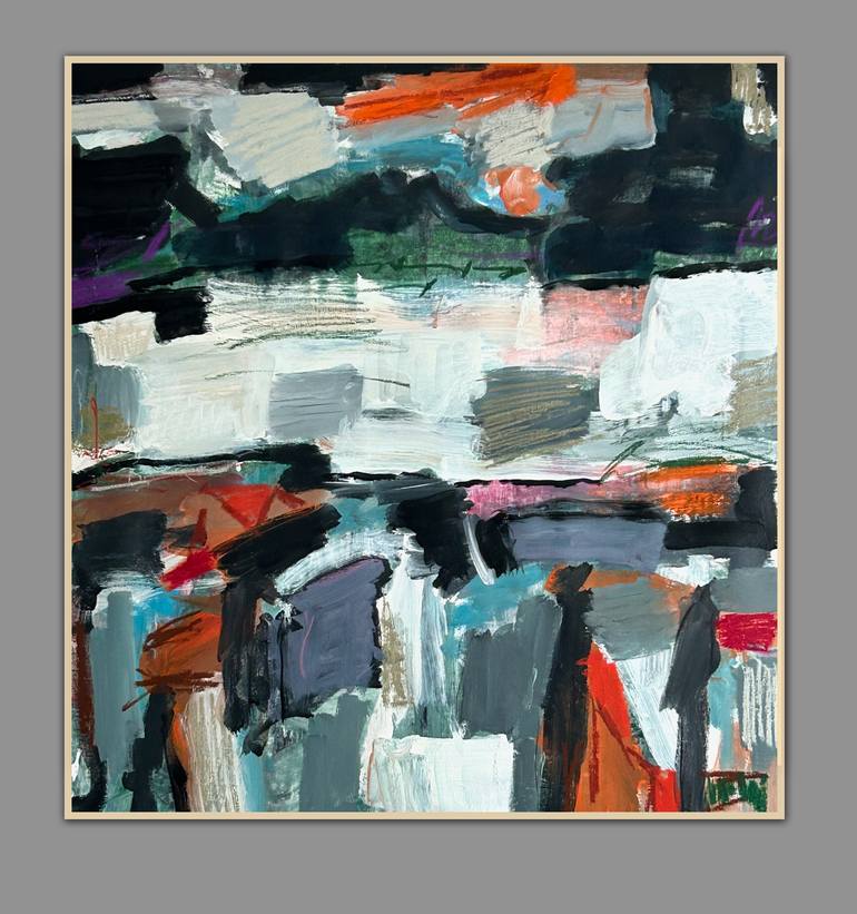 Original Abstract Expressionism Landscape Painting by Per Anders