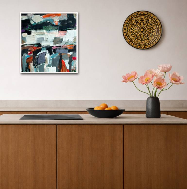 Original Abstract Expressionism Landscape Painting by Per Anders