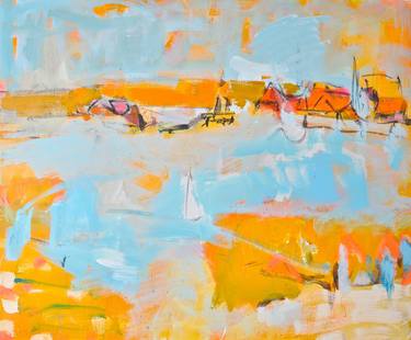 Print of Expressionism Beach Paintings by Per Anders