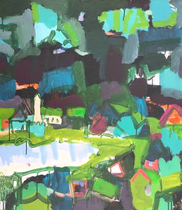 Original Expressionism Landscape Paintings by Per Anders