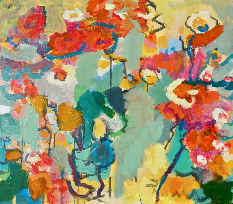 Wild flowers IV - 2017 Painting by Per Anders | Saatchi Art