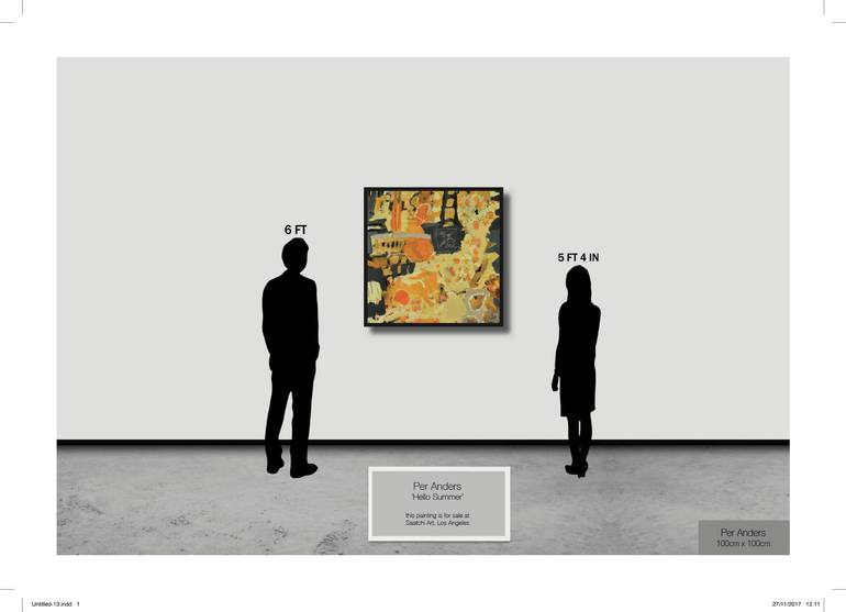 Original Abstract Expressionism Abstract Painting by Per Anders