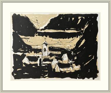 Original Expressionism Landscape Printmaking by Per Anders