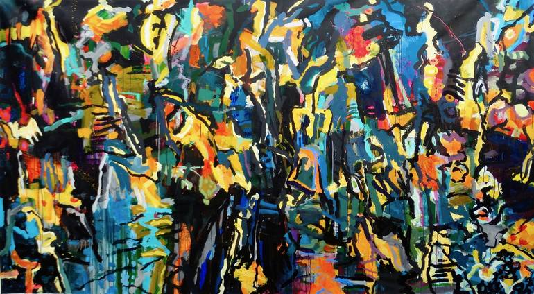 Original Abstract Expressionism Abstract Painting by Per Anders