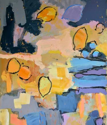 Original Abstract Expressionism Still Life Paintings by Per Anders