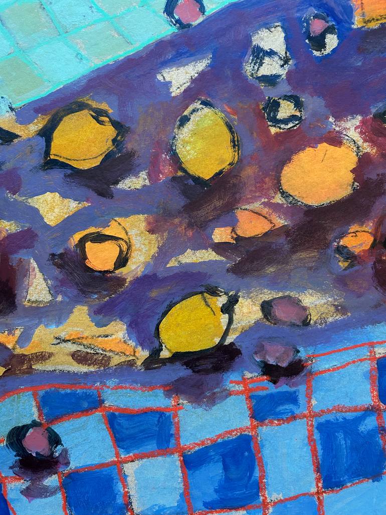 Original Abstract Expressionism Still Life Painting by Per Anders