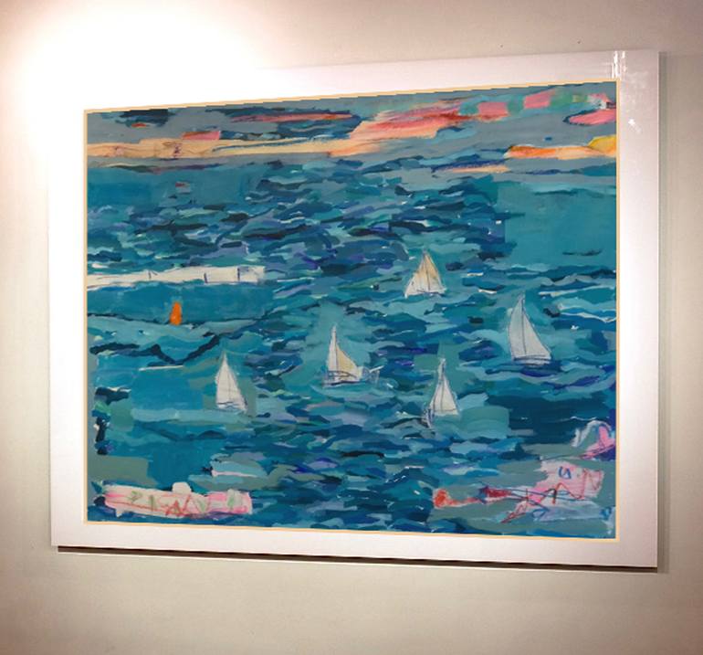 Original Expressionism Seascape Painting by Per Anders