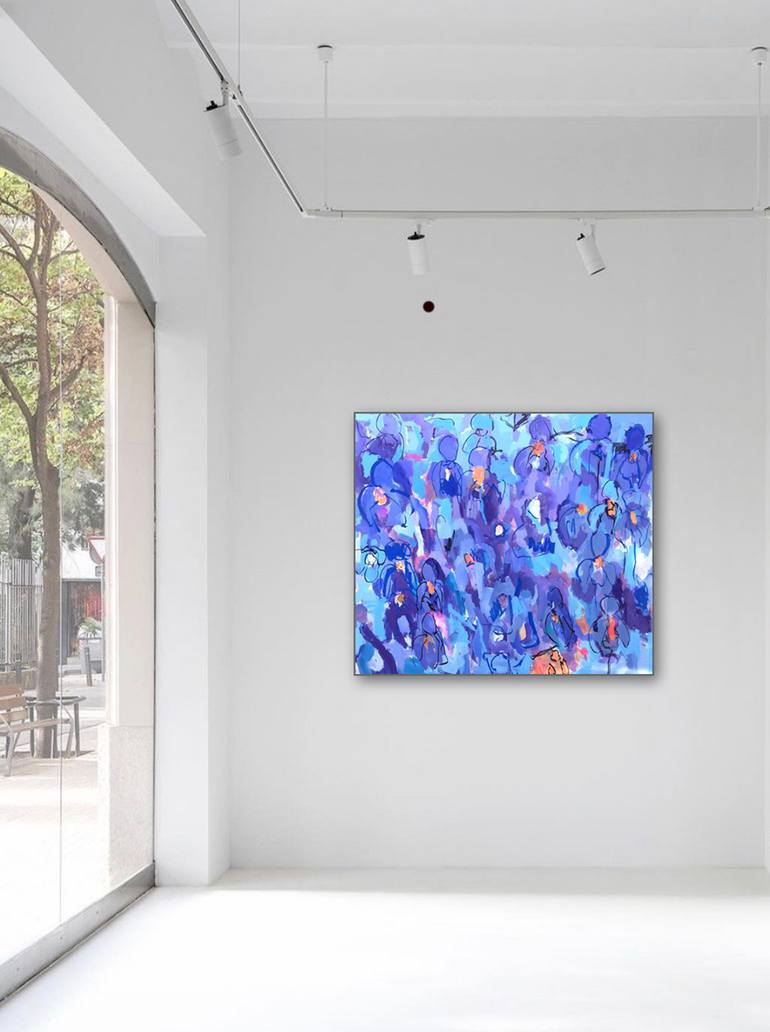 Original Abstract Expressionism Floral Painting by Per Anders