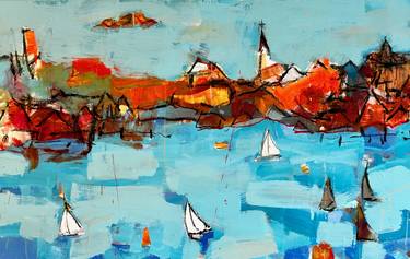 Original Abstract Expressionism Seascape Paintings by Per Anders