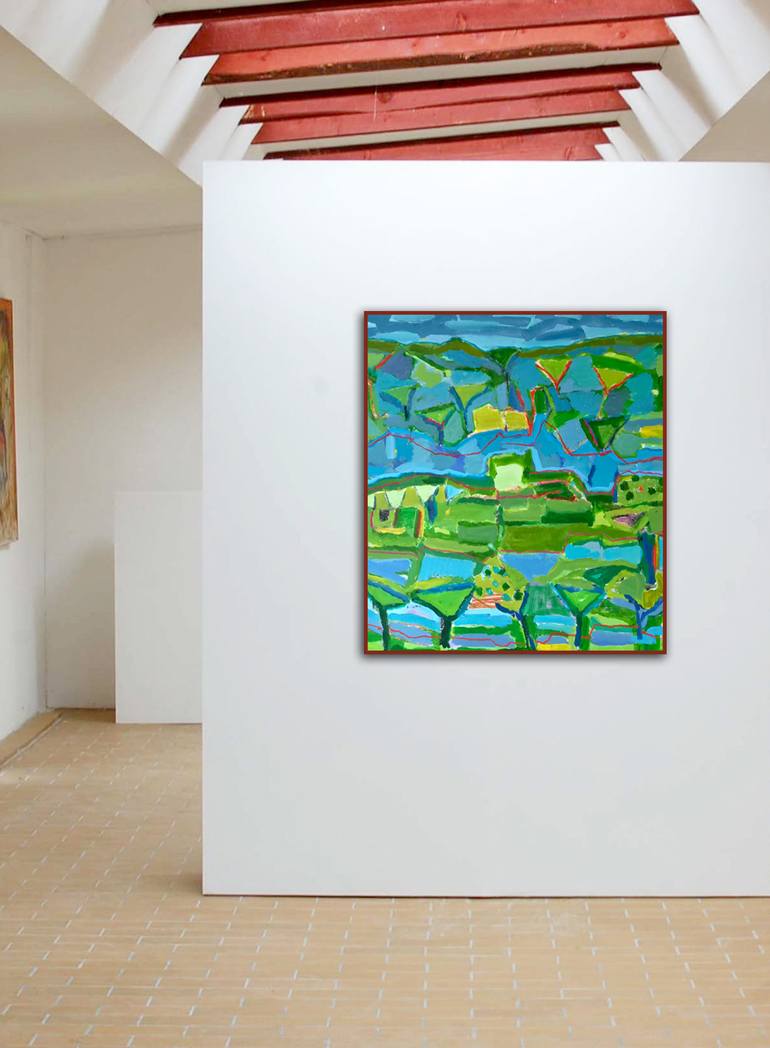 Original Abstract Expressionism Landscape Painting by Per Anders