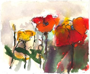 Print of Figurative Floral Paintings by Per Anders