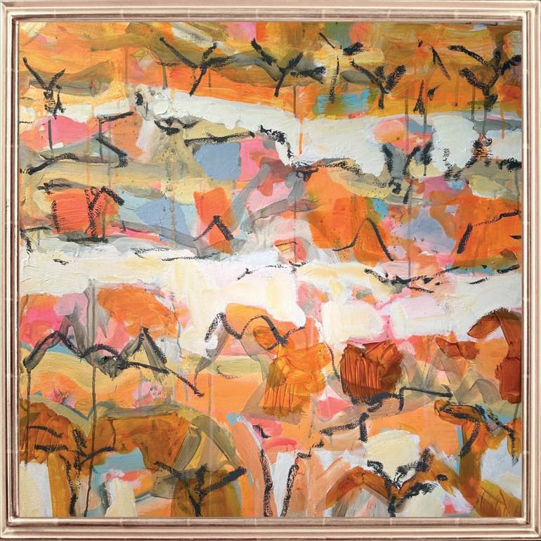 Original Abstract Expressionism Landscape Painting by Per Anders