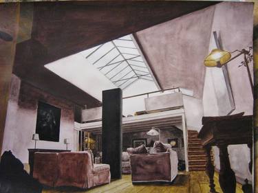 Original Interiors Paintings by Andrea Cerri