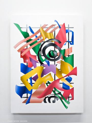 Original Conceptual Abstract Paintings by Sam Wood Wilson