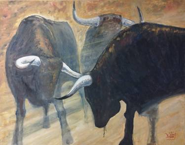 Original Impressionism Animal Paintings by Natxo Valencia Egüés