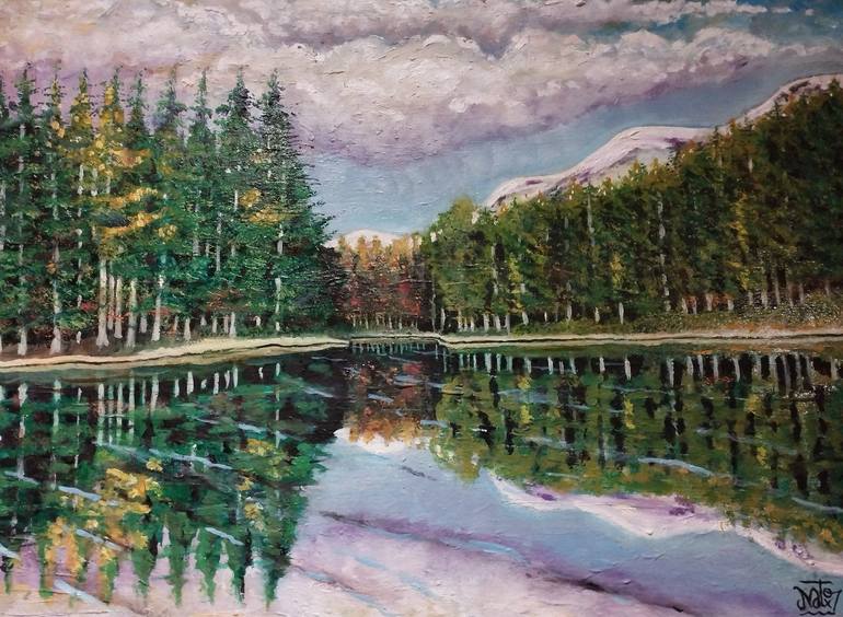 Print of Impressionism Landscape Paintings by Natxo Valencia Egüés