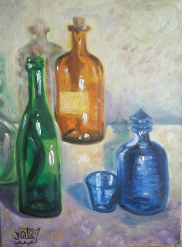 Original Impressionism Food & Drink Paintings by Natxo Valencia Egüés