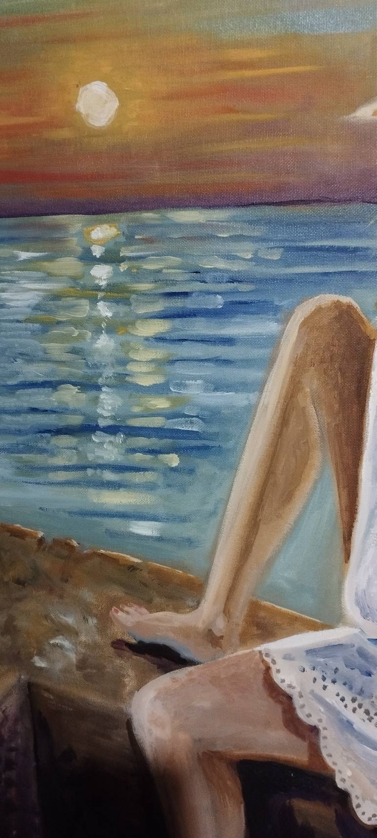 Original Impressionism Landscape Painting by Natxo Valencia Egüés