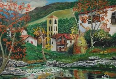 Original Impressionism Landscape Paintings by Natxo Valencia Egüés