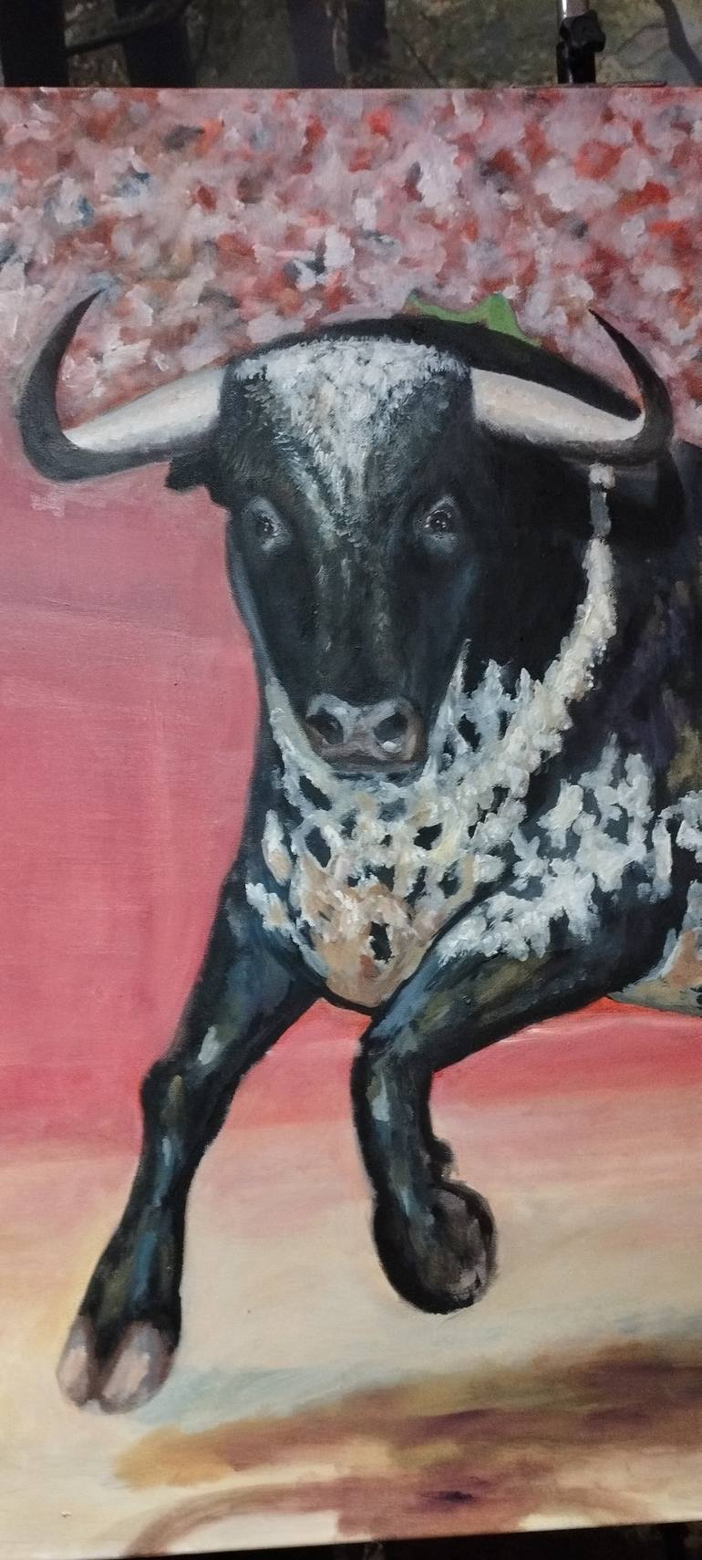 Original Contemporary Cows Painting by Natxo Valencia Egüés