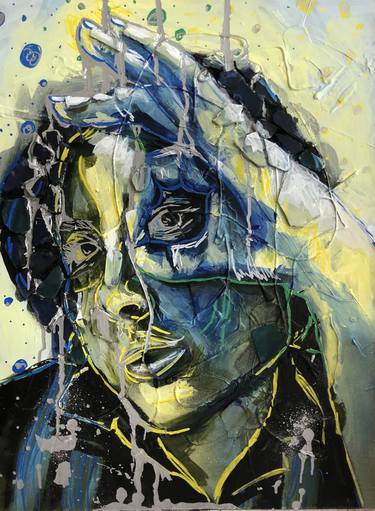 Print of Abstract Expressionism Portrait Paintings by Anna Davis