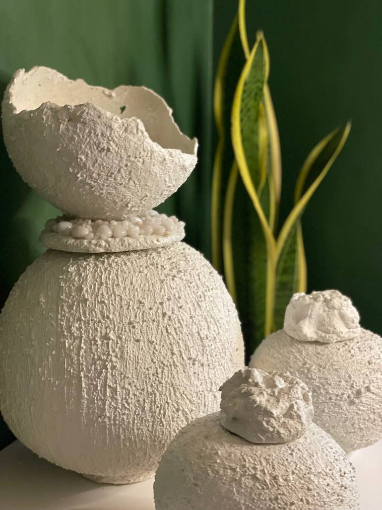 Original Art Deco Home Sculpture by Roberta Paula