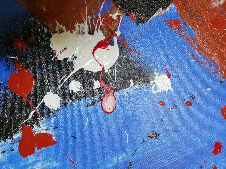 Original Dada Abstract Painting by Thomas Mushet